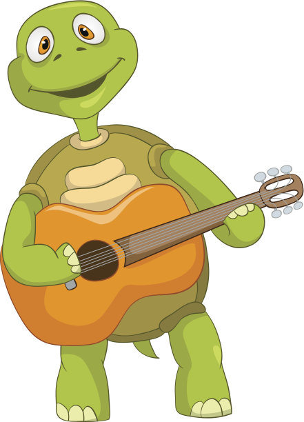 乌龟弹吉他