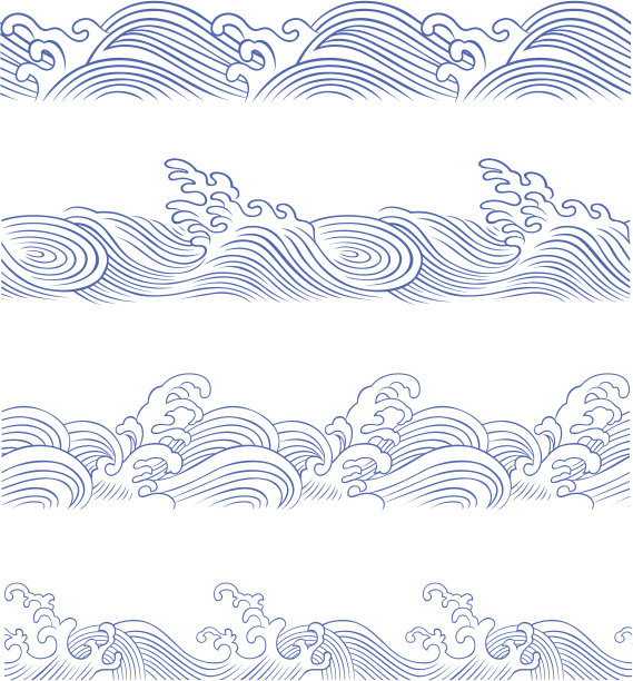 中国传统水波纹