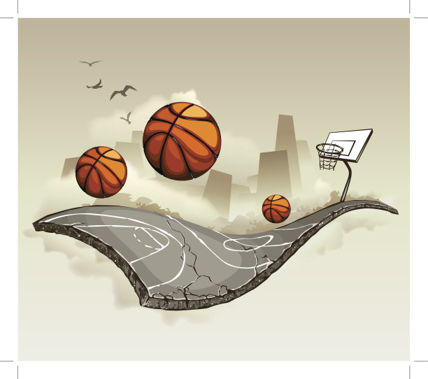 篮球赛背景画