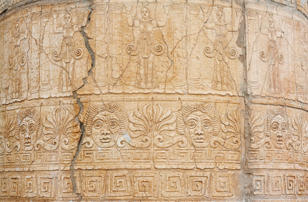 古代人物墙绘