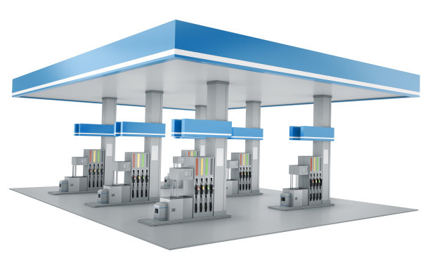 室外模型 加油站