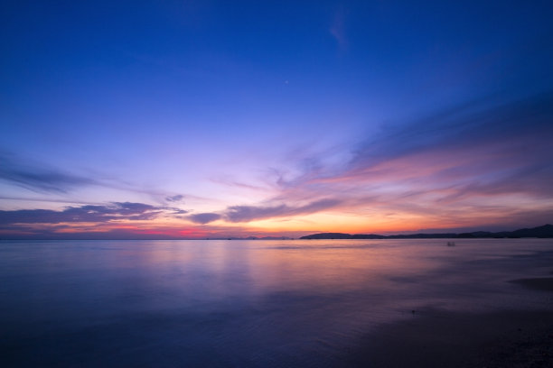 大海日落夕阳