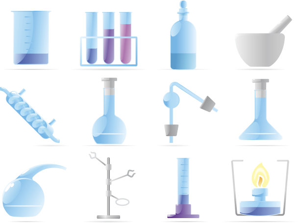 试管、锥形瓶和化学试剂