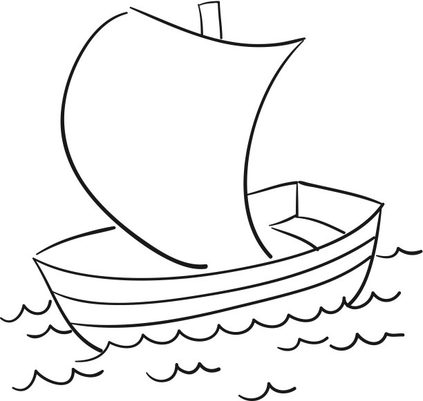 大海风浪帆船装饰画
