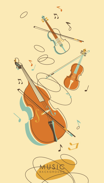 大提琴小提琴演出海报