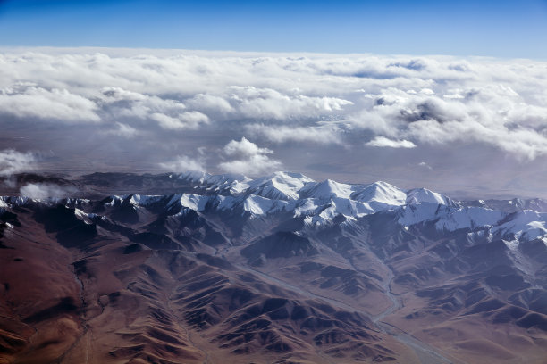 新疆秋季自然风景航拍