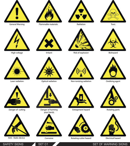 激光危险安全警示标识牌
