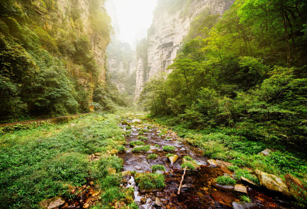 湖南省张家界风景山峰旅游景点