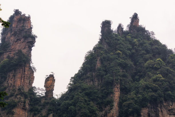 湖南省张家界风景山峰旅游景点