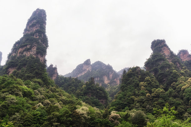 湖南省张家界风景山峰旅游景点