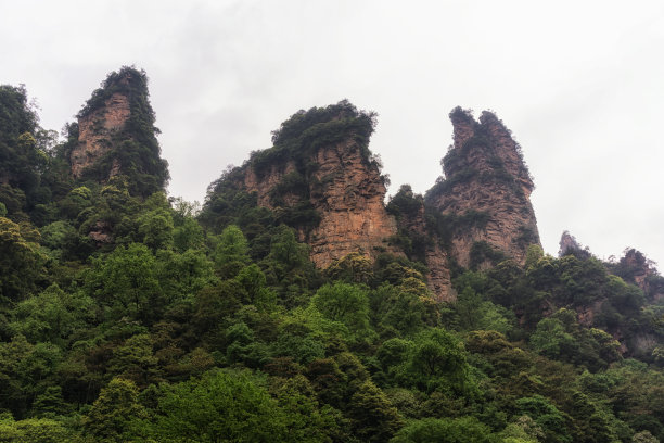 湖南省张家界风景山峰旅游景点