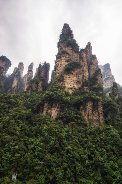 湖南省张家界风景山峰旅游景点