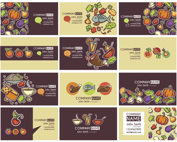 绿色食品蔬菜水果名片