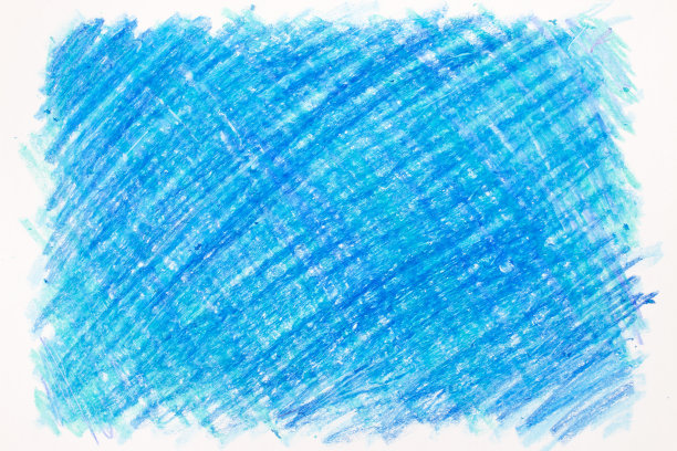 蓝色粗糙蜡笔纹理