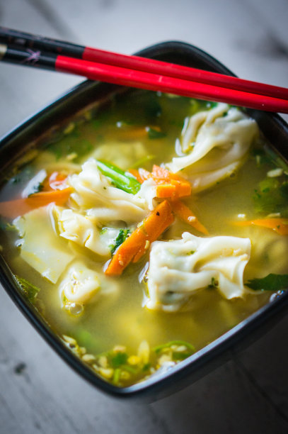 馄饨高清特写