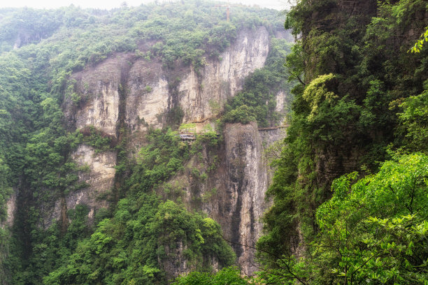 湖南省张家界风景山峰旅游景点