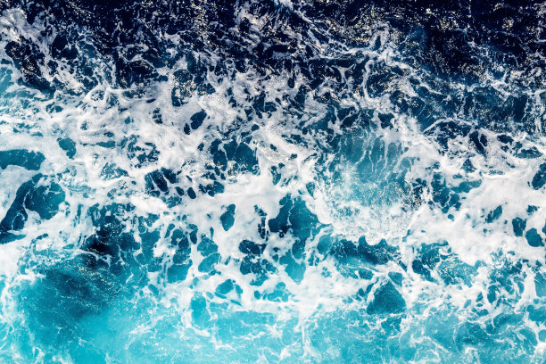 蓝色海浪水波纹