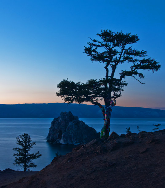 贝加尔湖夜空