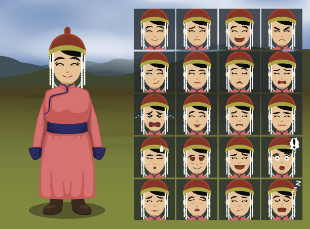 蒙古女人服装