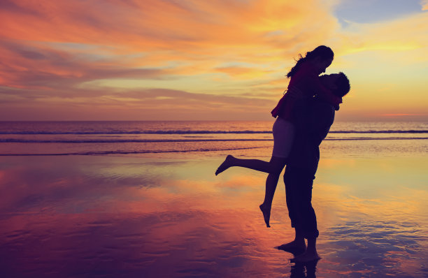 海边沙滩love爱情浪漫