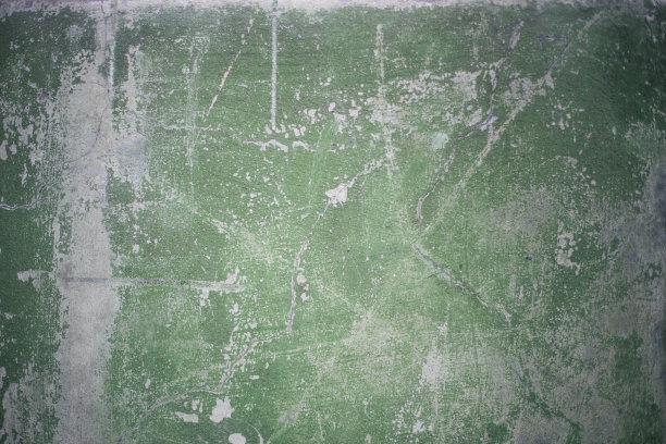 贴图素材 裂纹 绿色墙壁