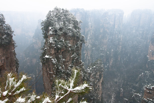 张家界大雪