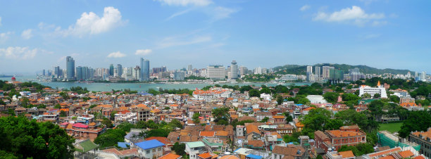 厦门鼓浪屿宽幅全景图