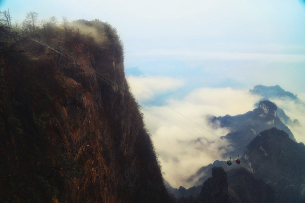 湖南省张家界风景山峰旅游景点