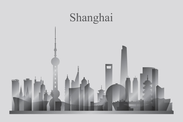 上海海报上海地标建筑
