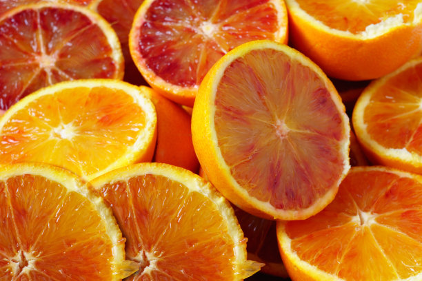 切开的橙子维生素橘子