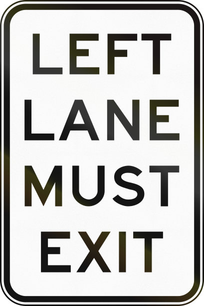 禁止左转标志