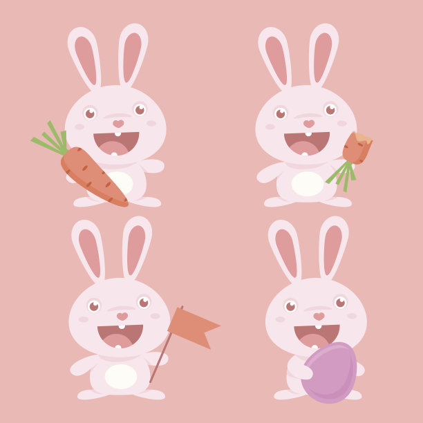 铅笔画小兔胡萝卜