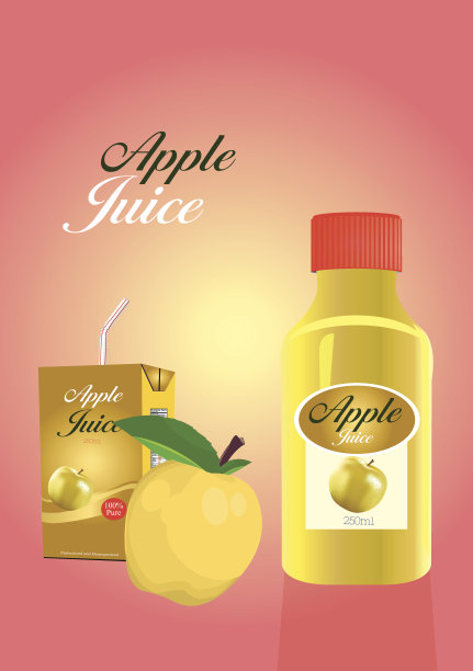 苹果汁海报