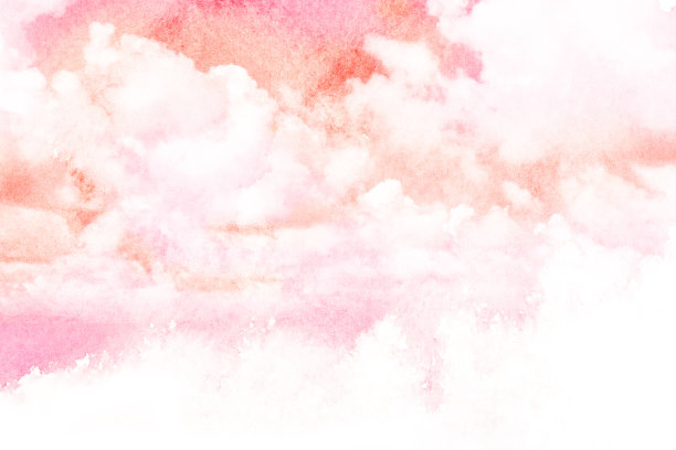 粉色天空装饰画