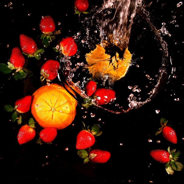 创意蔬果 水中水果