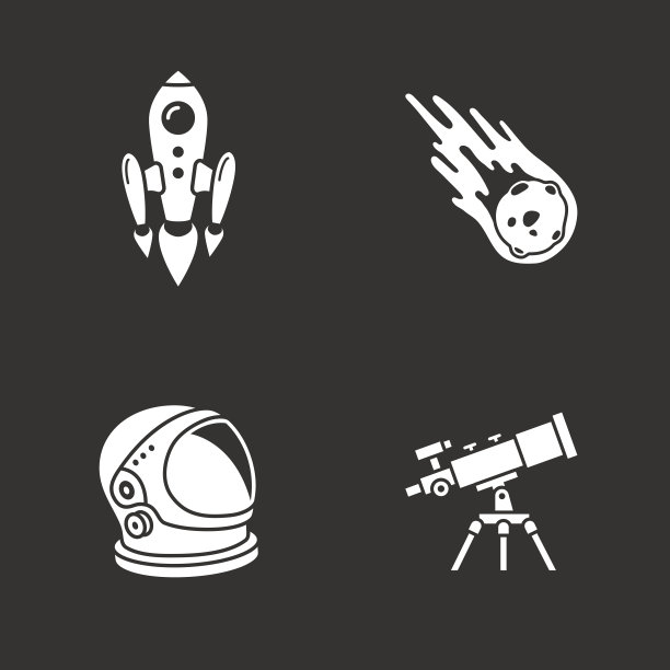 宇航员和陨石