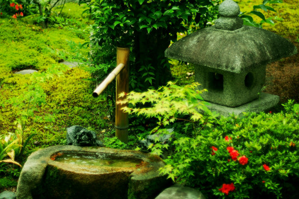 日式风格的庭院
