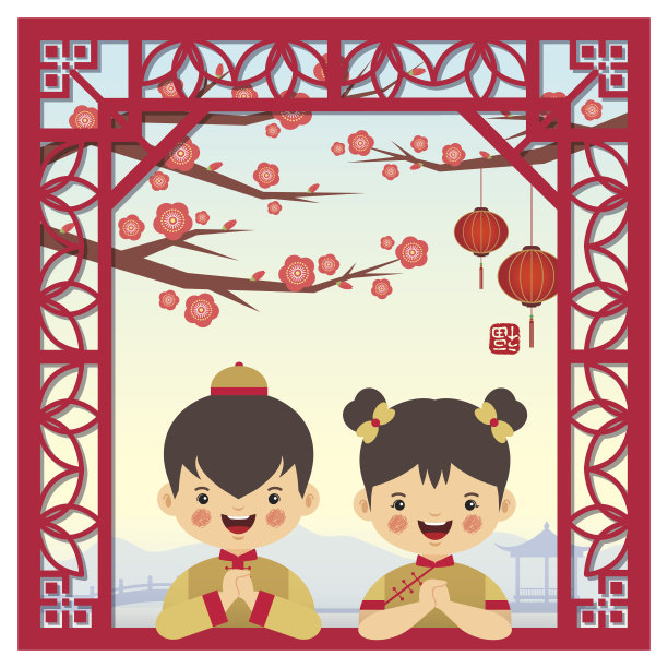 中式春节拱门