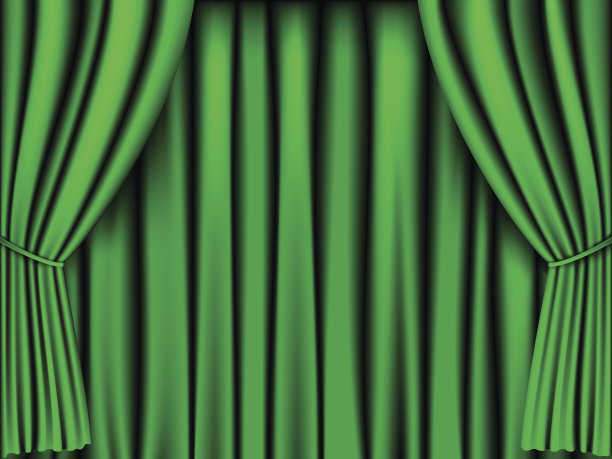 绿色窗帘