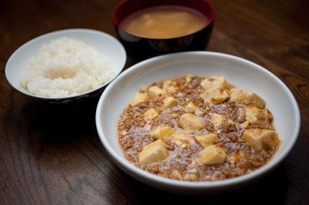 麻婆豆腐特写