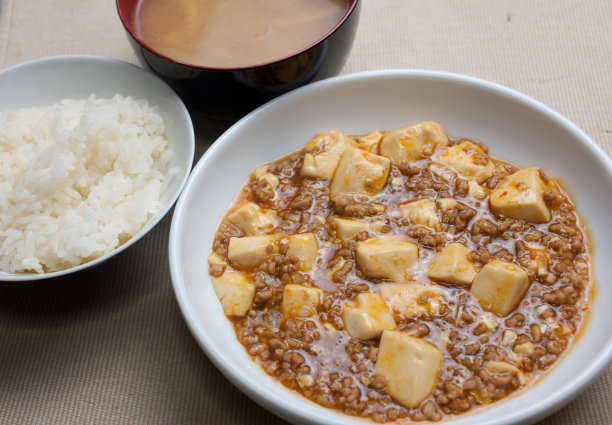 麻婆豆腐特写