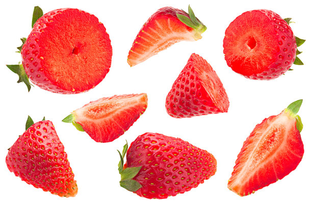 草莓截面