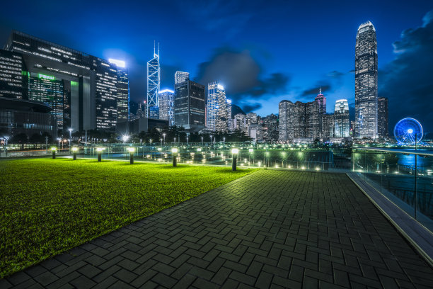 夜色下的城市风景