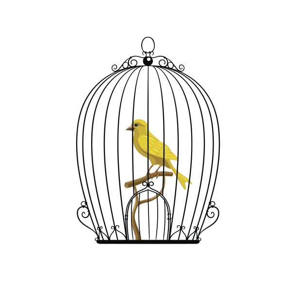 笼子中的鸟