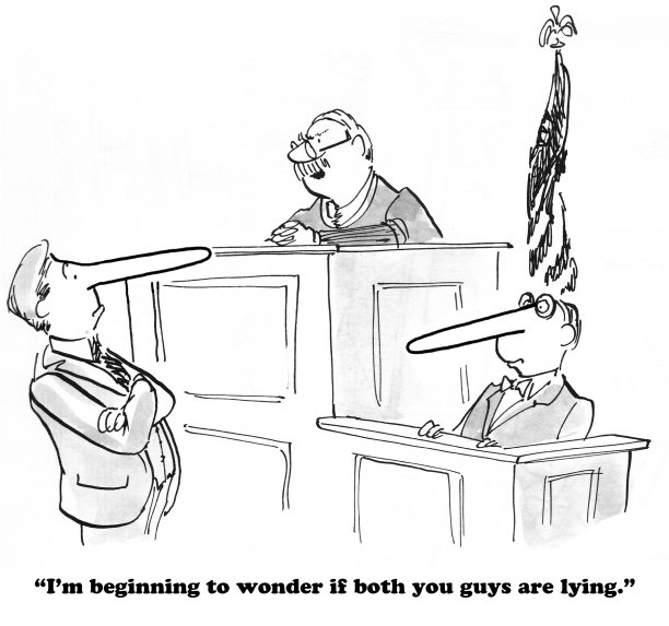 卡通律师法官