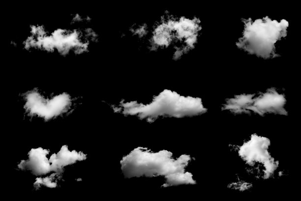 各种形状的云