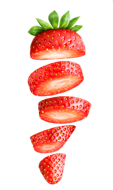 草莓截面