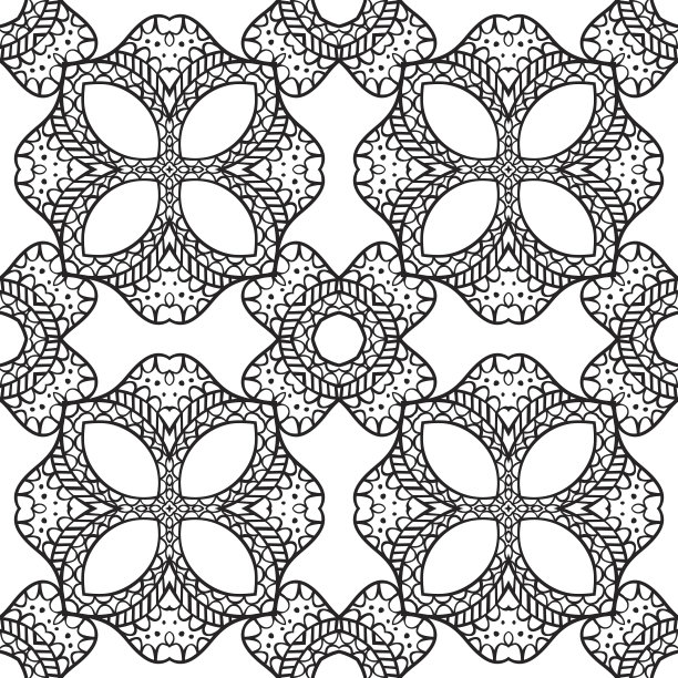 四方连续纹样,乱画,式样,轮廓线画,绘画插图,抽象,轮廓,波西米亚风