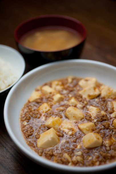 麻婆豆腐特写