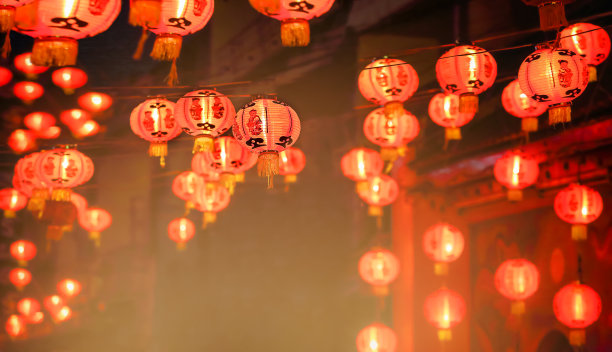 中国春节花灯